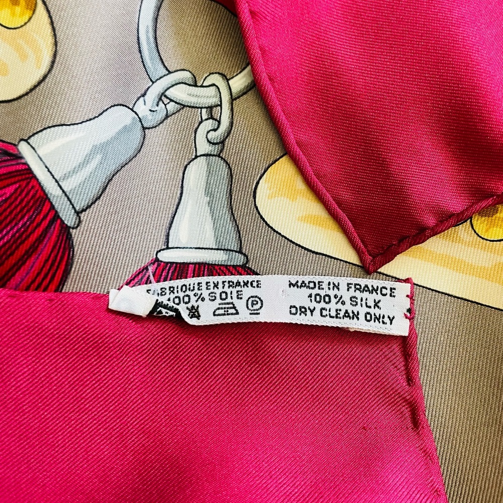 HERMES Aux Champs 1970 Silk Scarf Designed By Caty Latham - Picture 7 of 11
